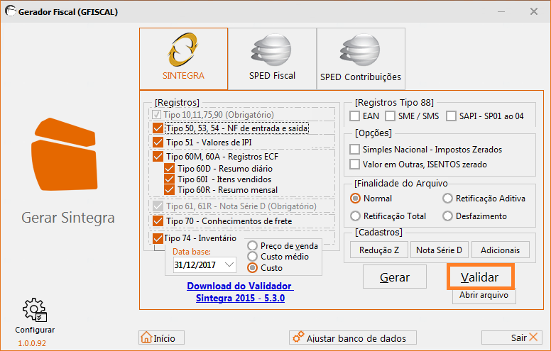 gfiscal14_sintegra_validar